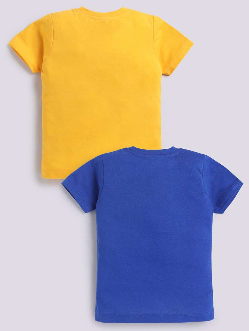 boys pack of 2 printed short sleeve t-shirt - 22276797 -  Standard Image - 1