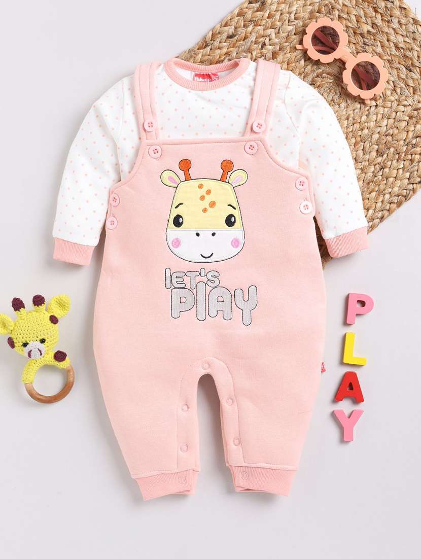 kids printed long sleeve romper