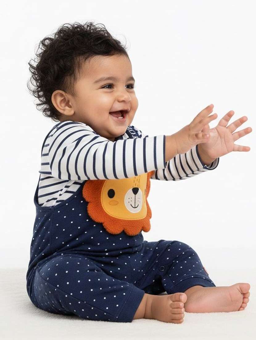 kids printed long sleeve romper - 22276905 -  Standard Image - 1