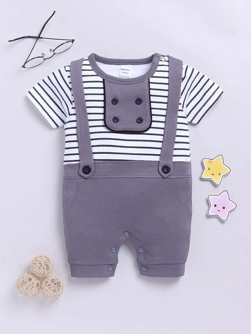 kids printed short sleeve romper