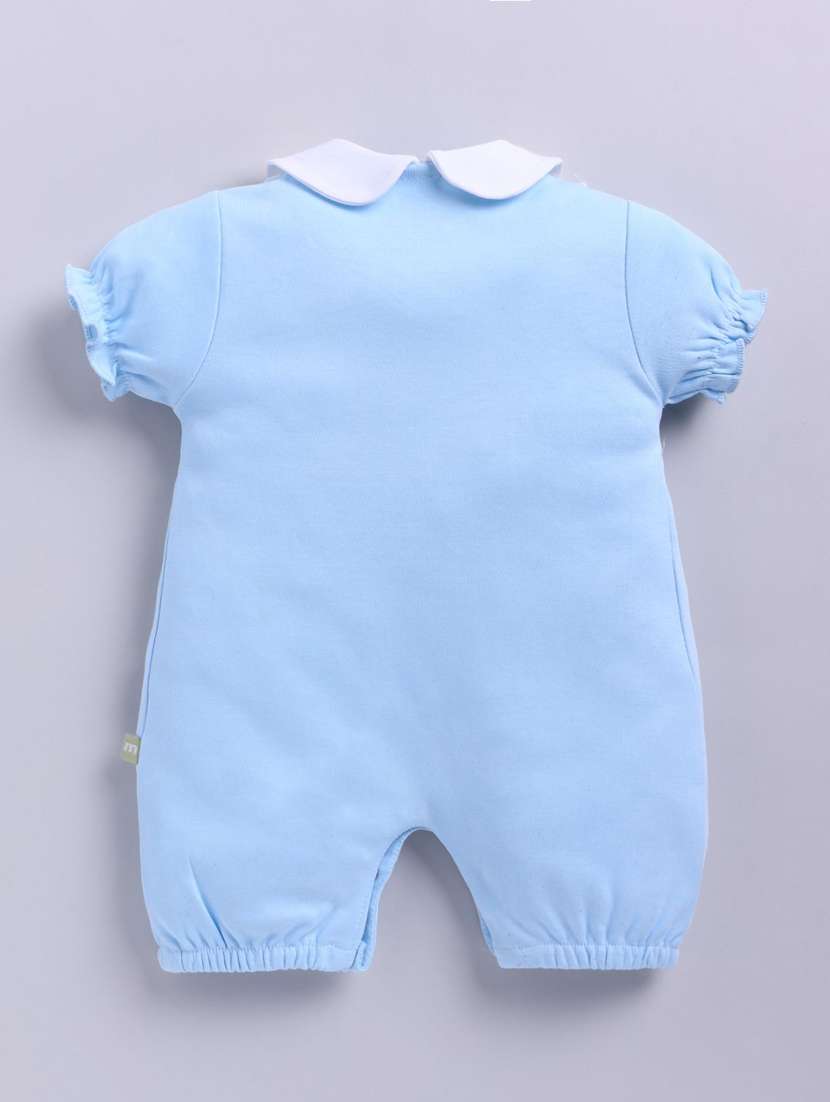 kids solid short sleeve romper - 22277007 -  Standard Image - 1