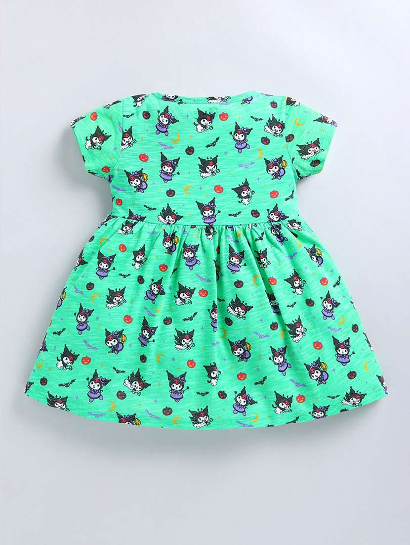 girls printed short sleeve a-line dress - 22277094 -  Standard Image - 1