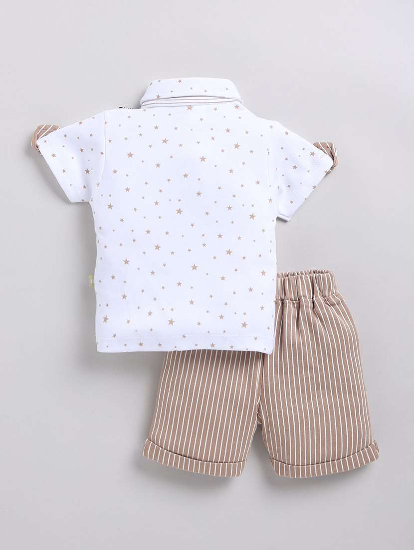 boys printed shorts co-ord set - 22277173 -  Standard Image - 1
