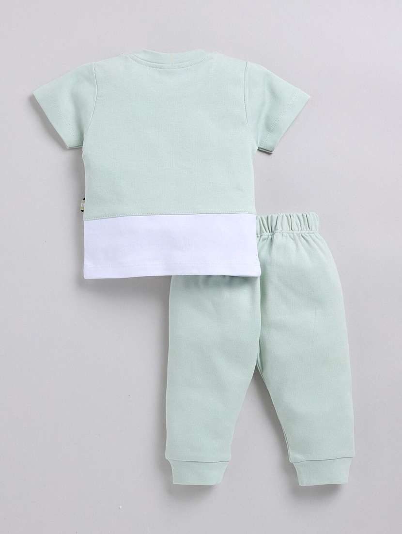 boys printed full length co-ord set - 22277185 -  Standard Image - 1