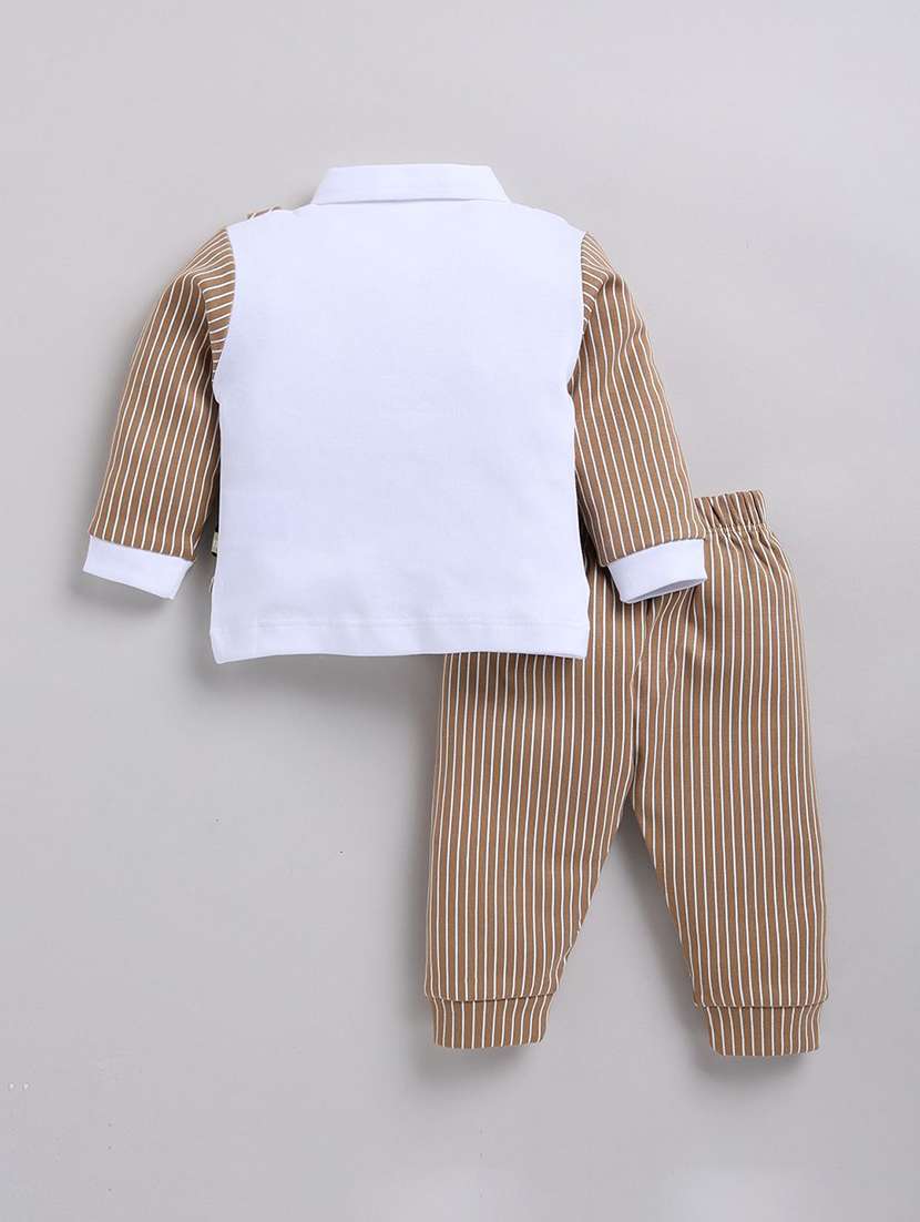 boys printed full length co-ord set - 22277206 -  Standard Image - 1