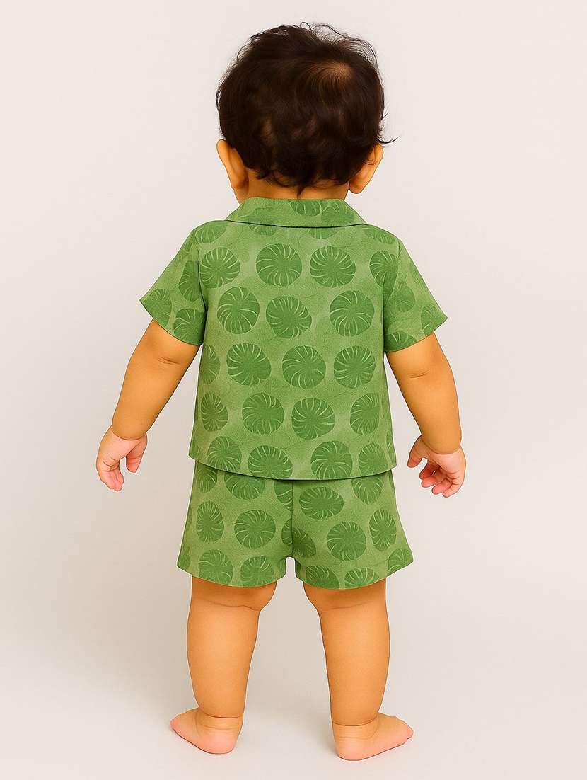 boys printed shorts co-ord set - 22277316 -  Standard Image - 1