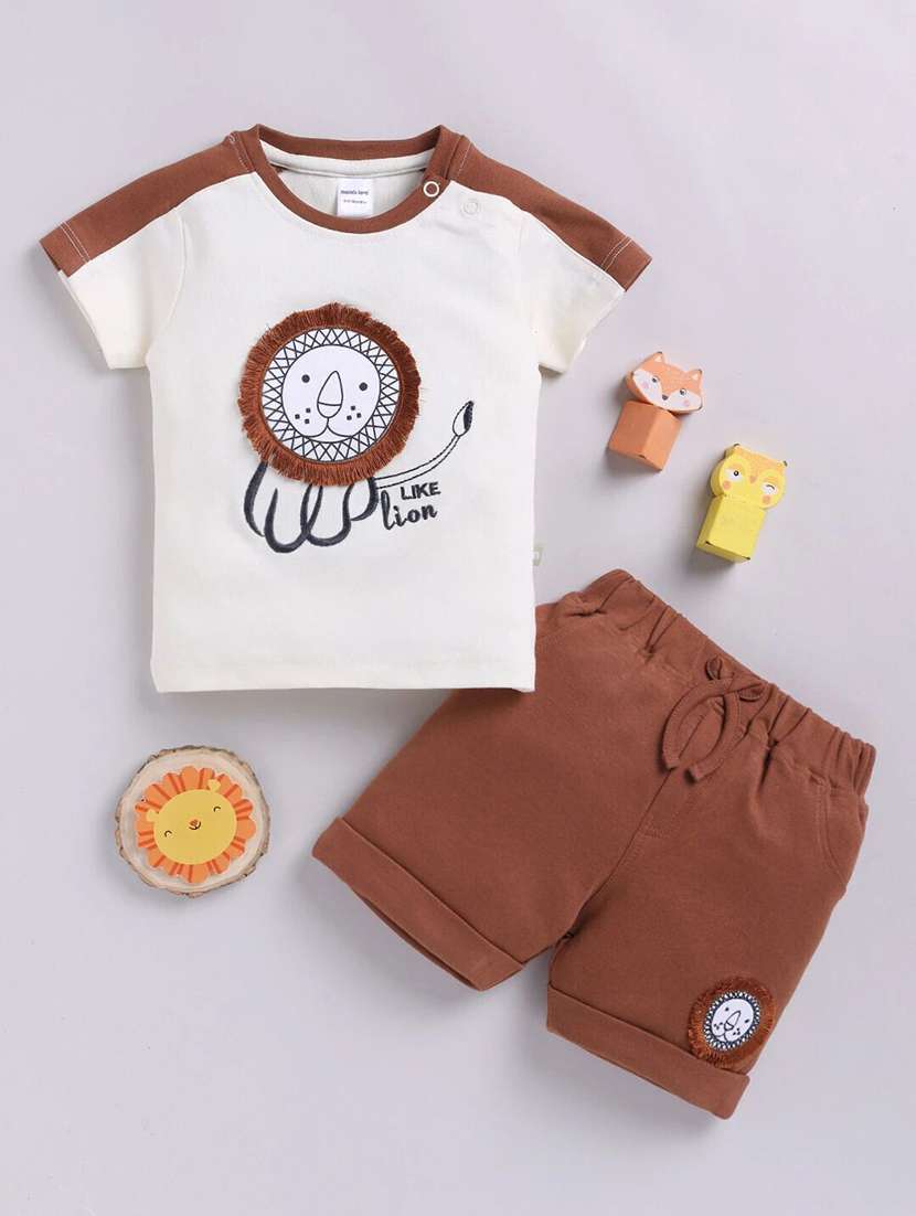 kids printed shorts co-ord set