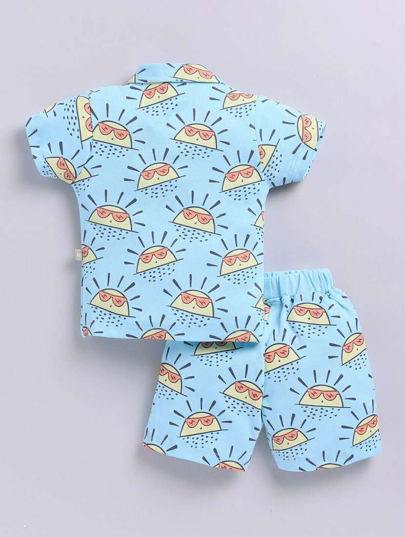 kids printed shorts co-ord set - 22277336 -  Standard Image - 1