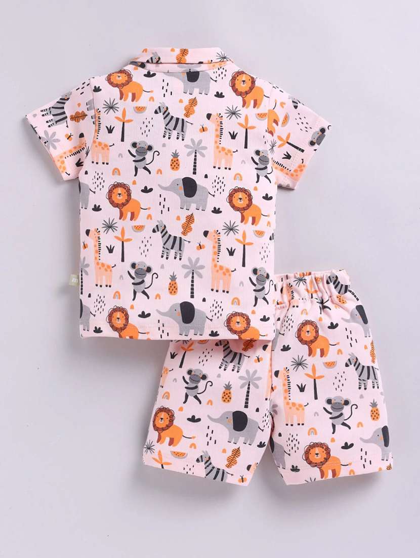 kids printed shorts co-ord set - 22277337 -  Standard Image - 1