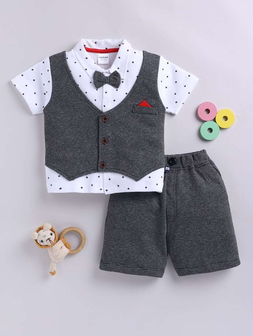 boys printed shorts co-ord set