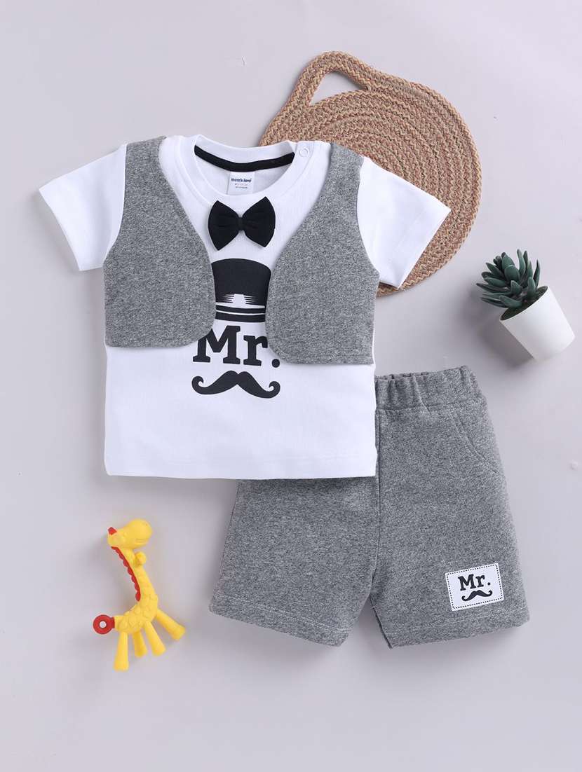 kids printed shorts co-ord set