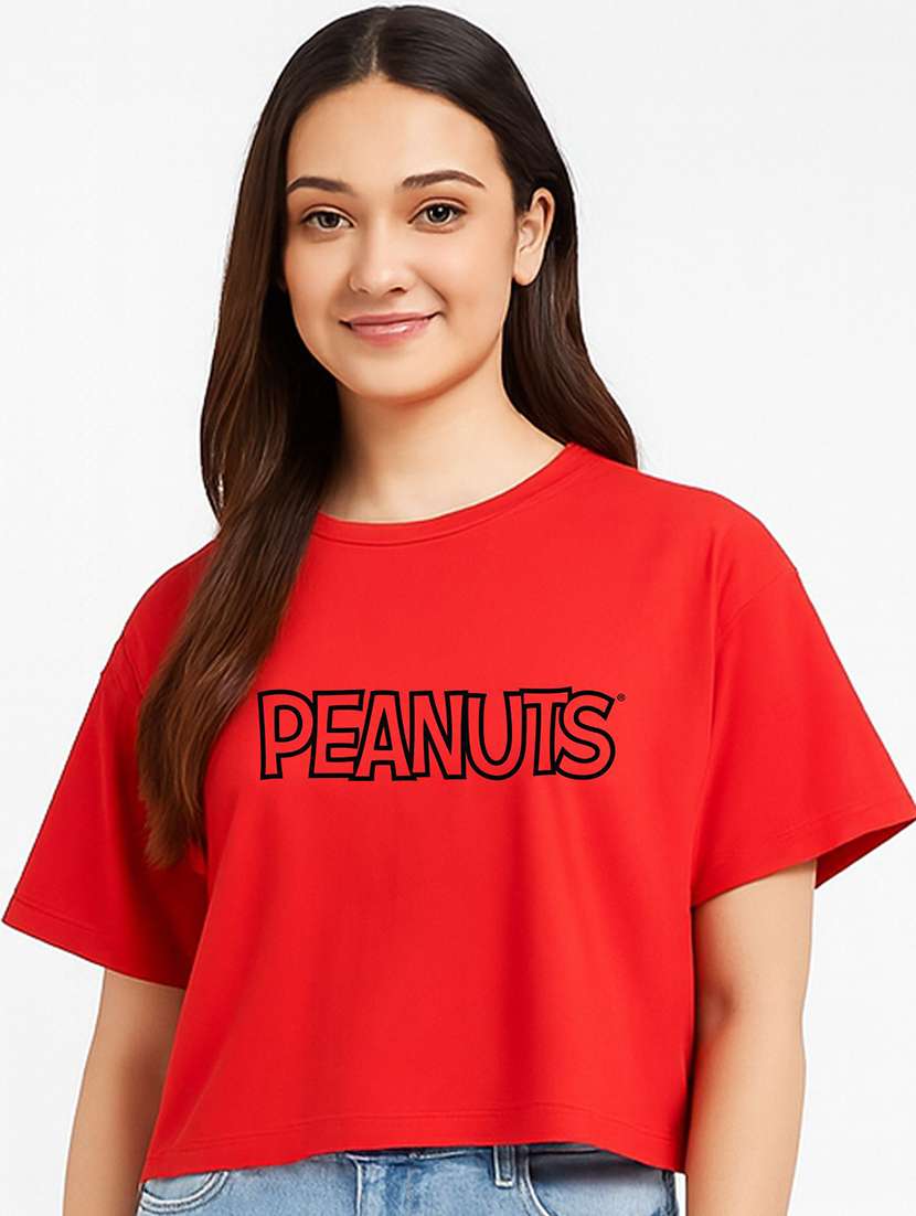 women printed round neck t-shirt - 22277412 -  Standard Image - 1