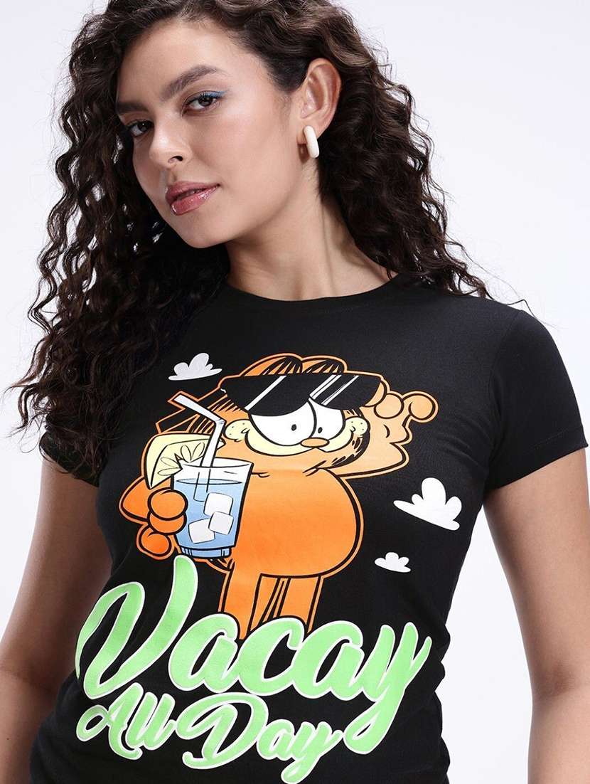 Women Printed Round Neck T-shirt - 22277420 -  Standard Image - 1