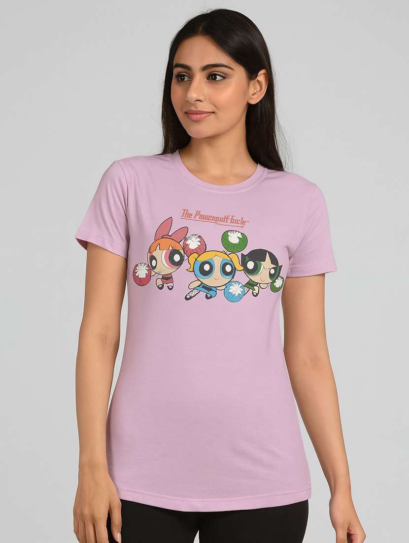 Women Printed Round Neck T-shirt - 22277433 -  Standard Image - 1