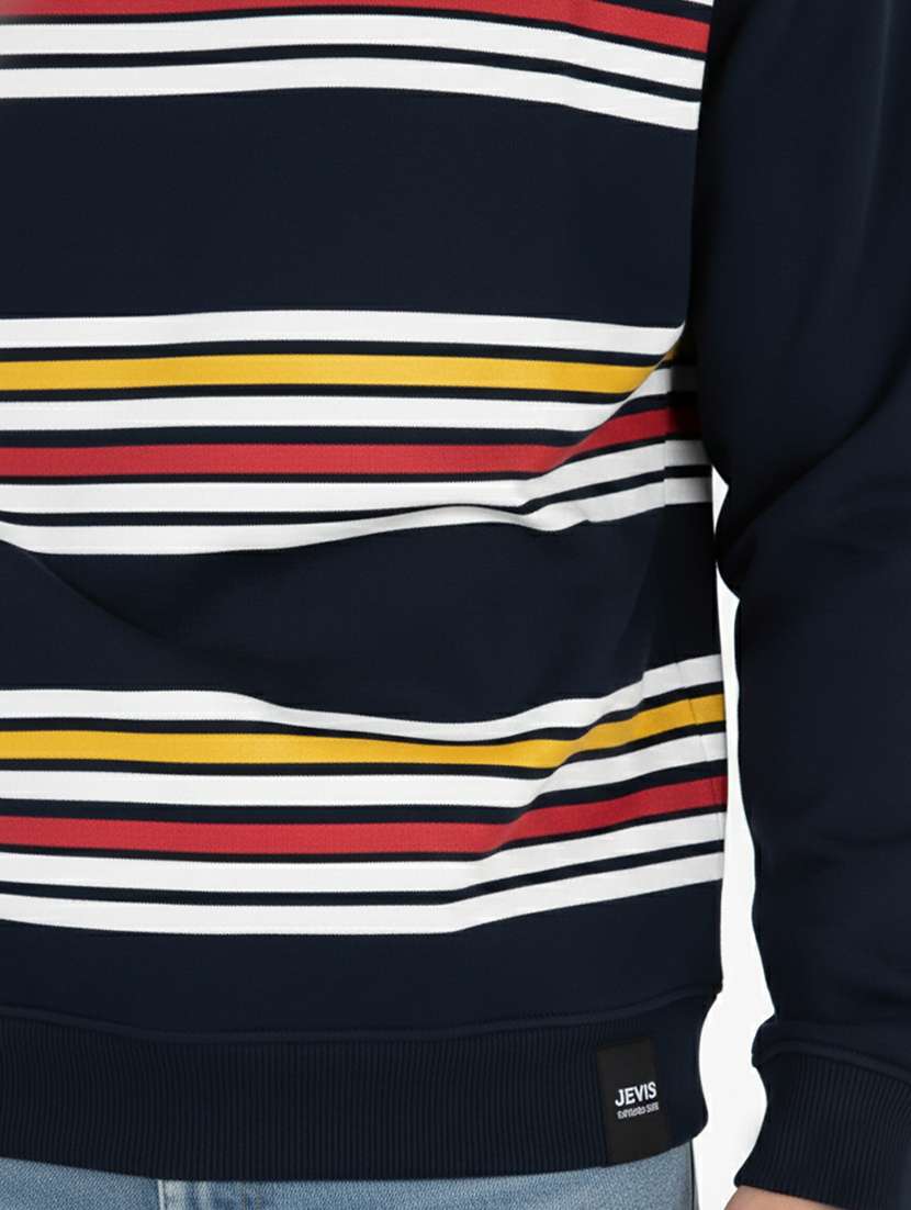 men printed round neck long sleeve sweatshirt - 22277456 -  Standard Image - 4