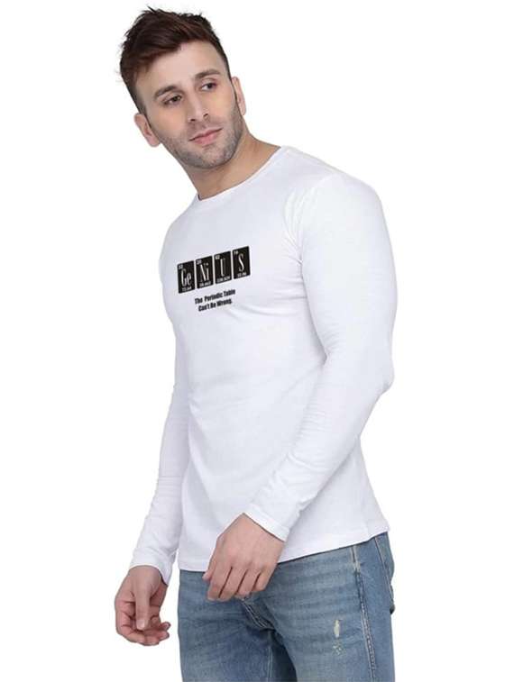 men printed long sleeve slim fit t-shirt - 22277501 -  Standard Image - 1