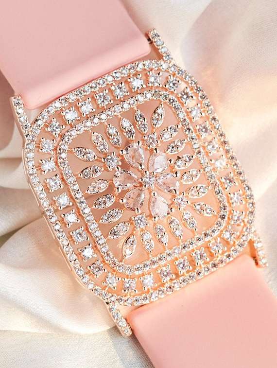 gold-plated artificial stones studded antique wraparound bracelet - 22277857 -  Standard Image - 1