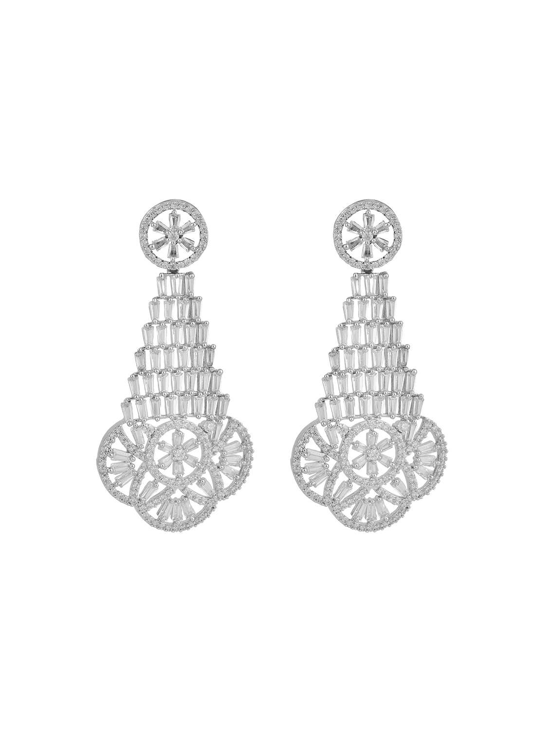 women stone studded necklace with earring and mangtikka set - 22277929 -  Standard Image - 4