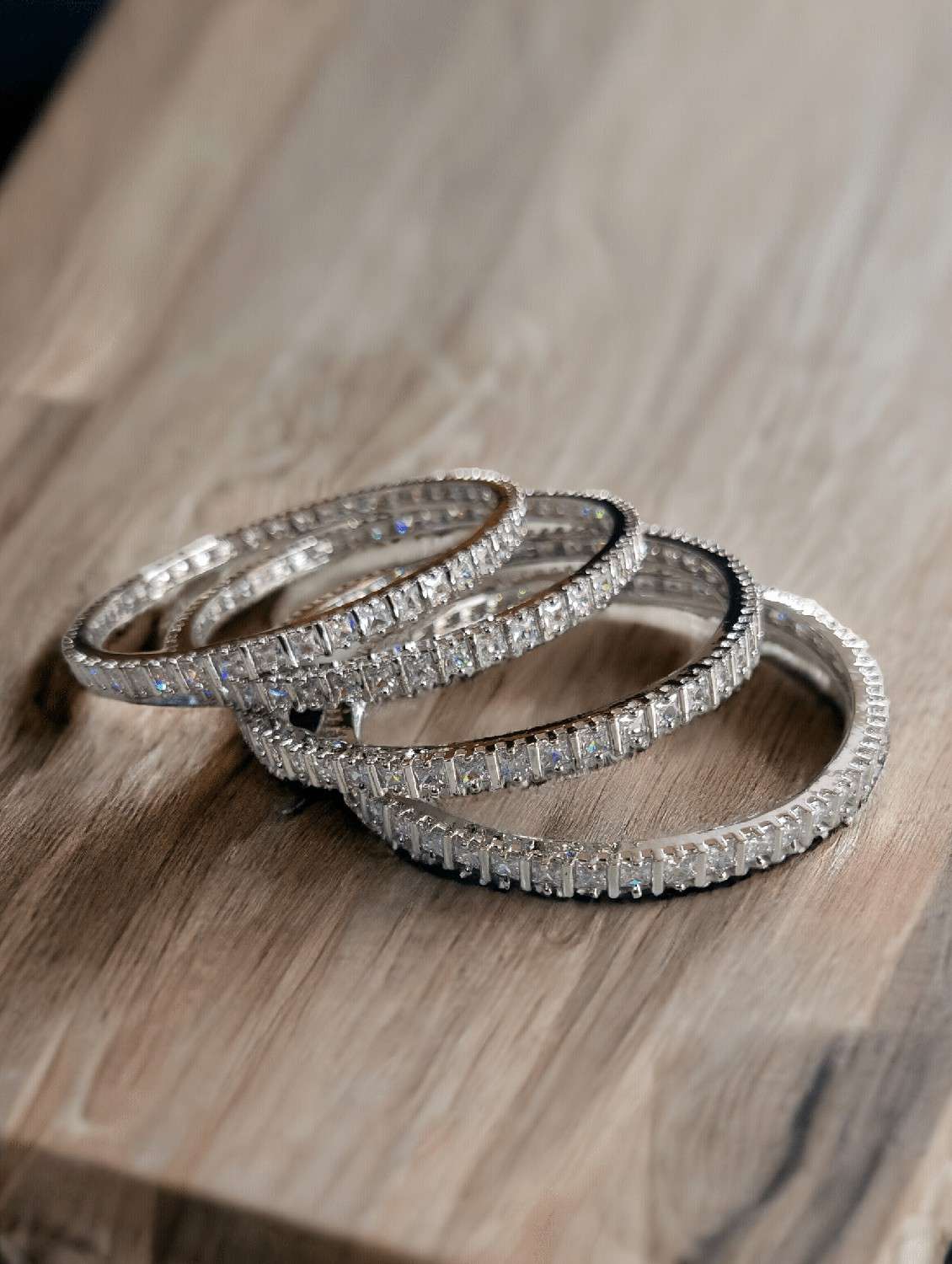 women white brass bangle