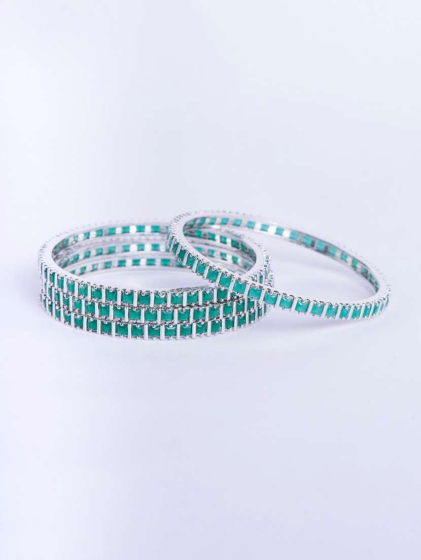 women green brass bangle - 22278118 -  Standard Image - 1