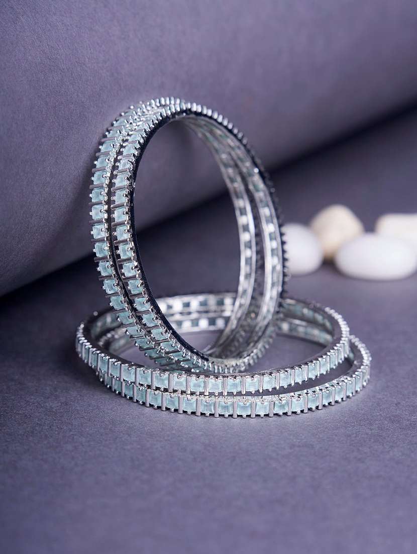 women green brass bangle