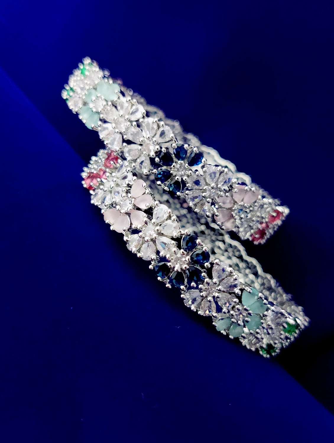 women multi colored brass bangle - 22278151 -  Standard Image - 1