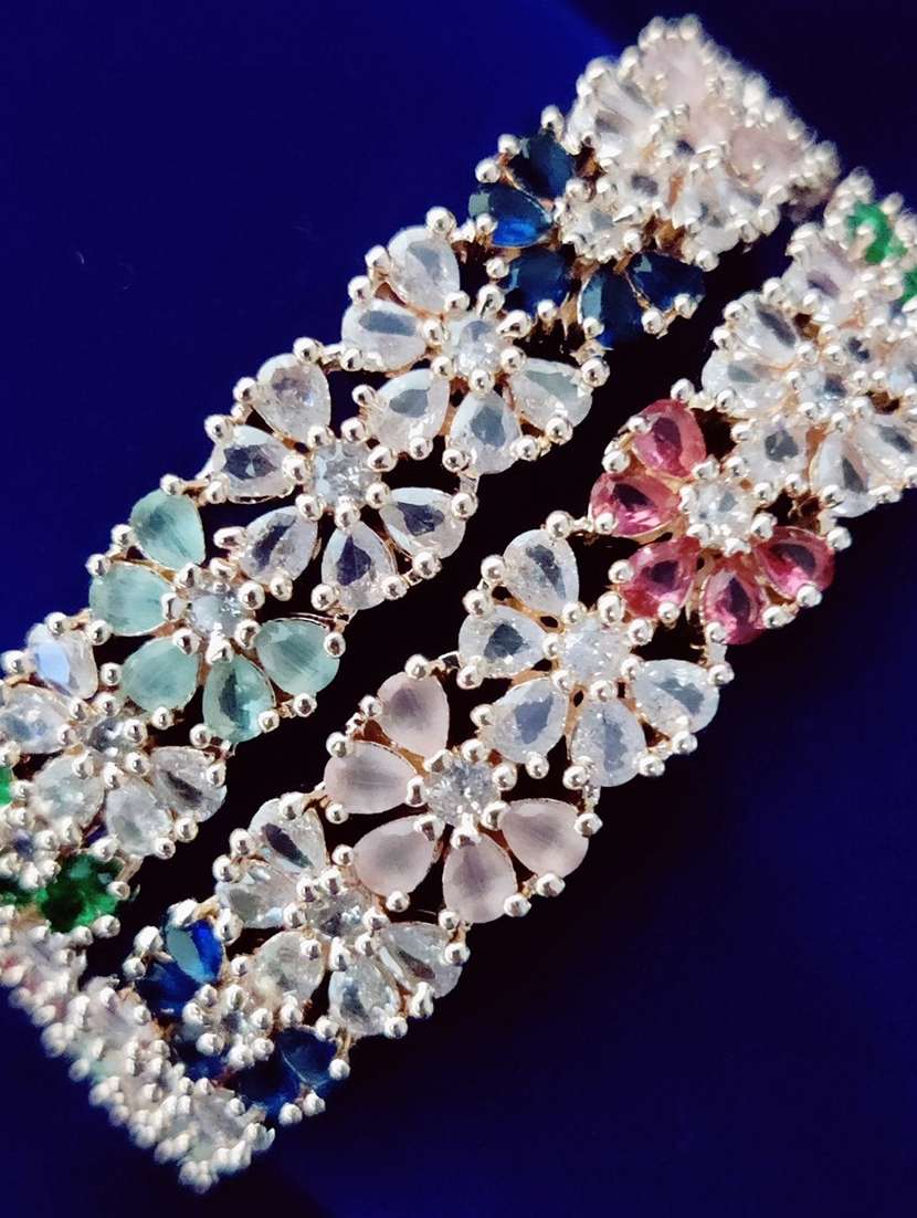 women multi colored brass bangle - 22278163 -  Standard Image - 1