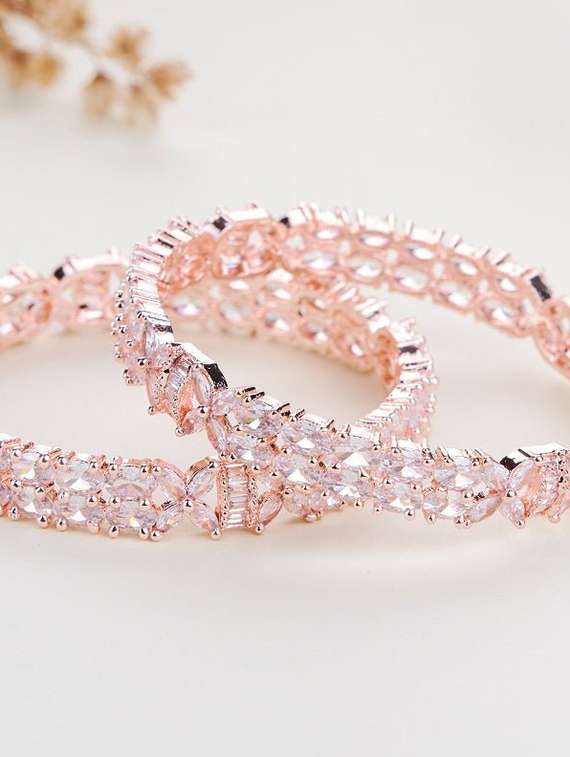 women white brass bangle - 22278204 -  Standard Image - 1