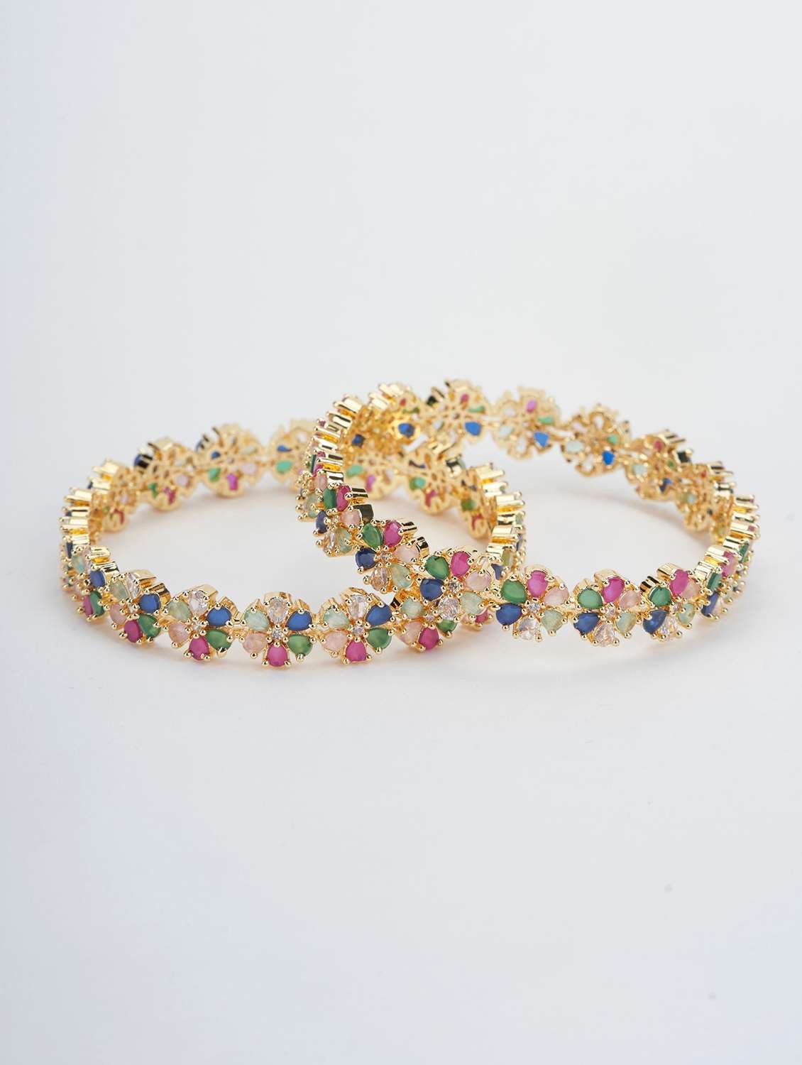 women multi colored brass bangle - 22278241 -  Standard Image - 1