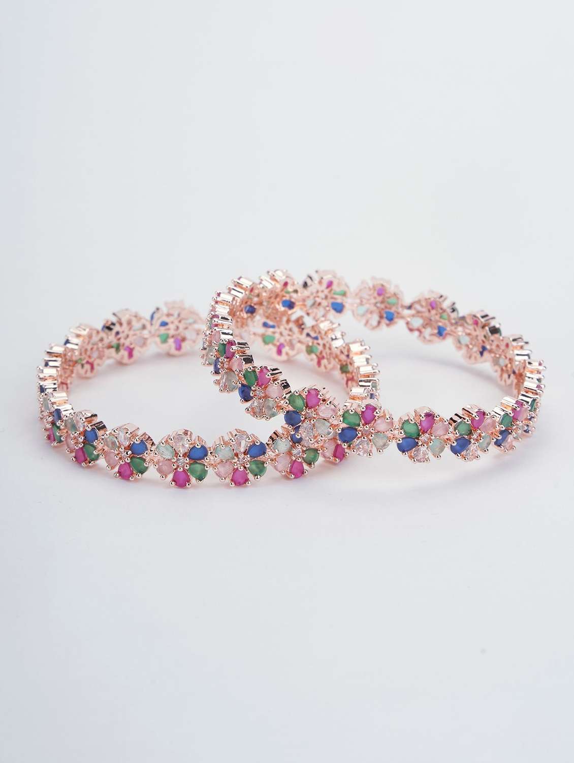 women multi colored brass bangle - 22278244 -  Standard Image - 1