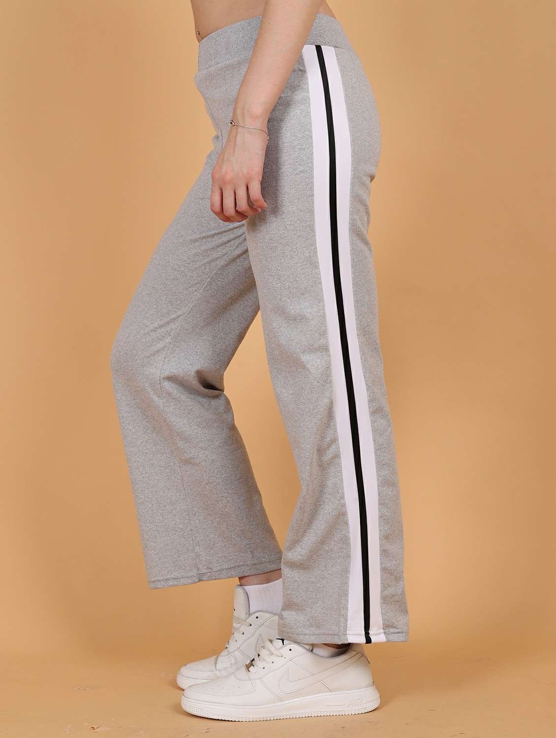 women tapered mid rise track pant - 22278418 -  Standard Image - 1