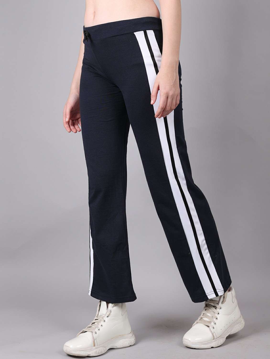 women tapered mid rise track pant - 22278419 -  Standard Image - 1