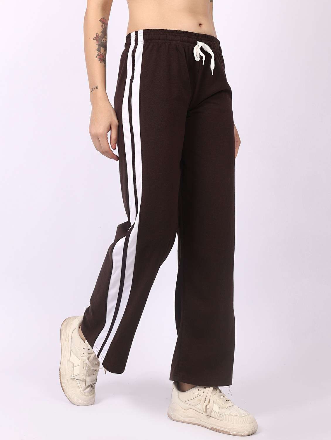 women tapered mid rise track pant - 22278420 -  Standard Image - 1