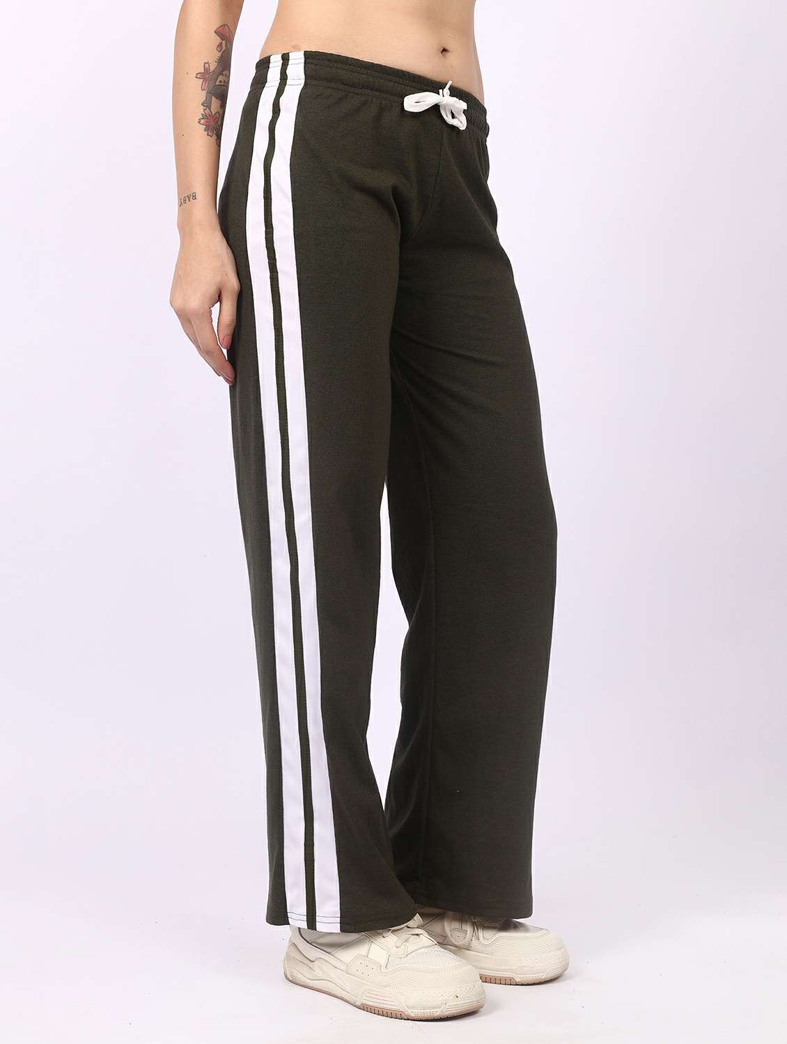 women tapered mid rise track pant - 22278421 -  Standard Image - 1