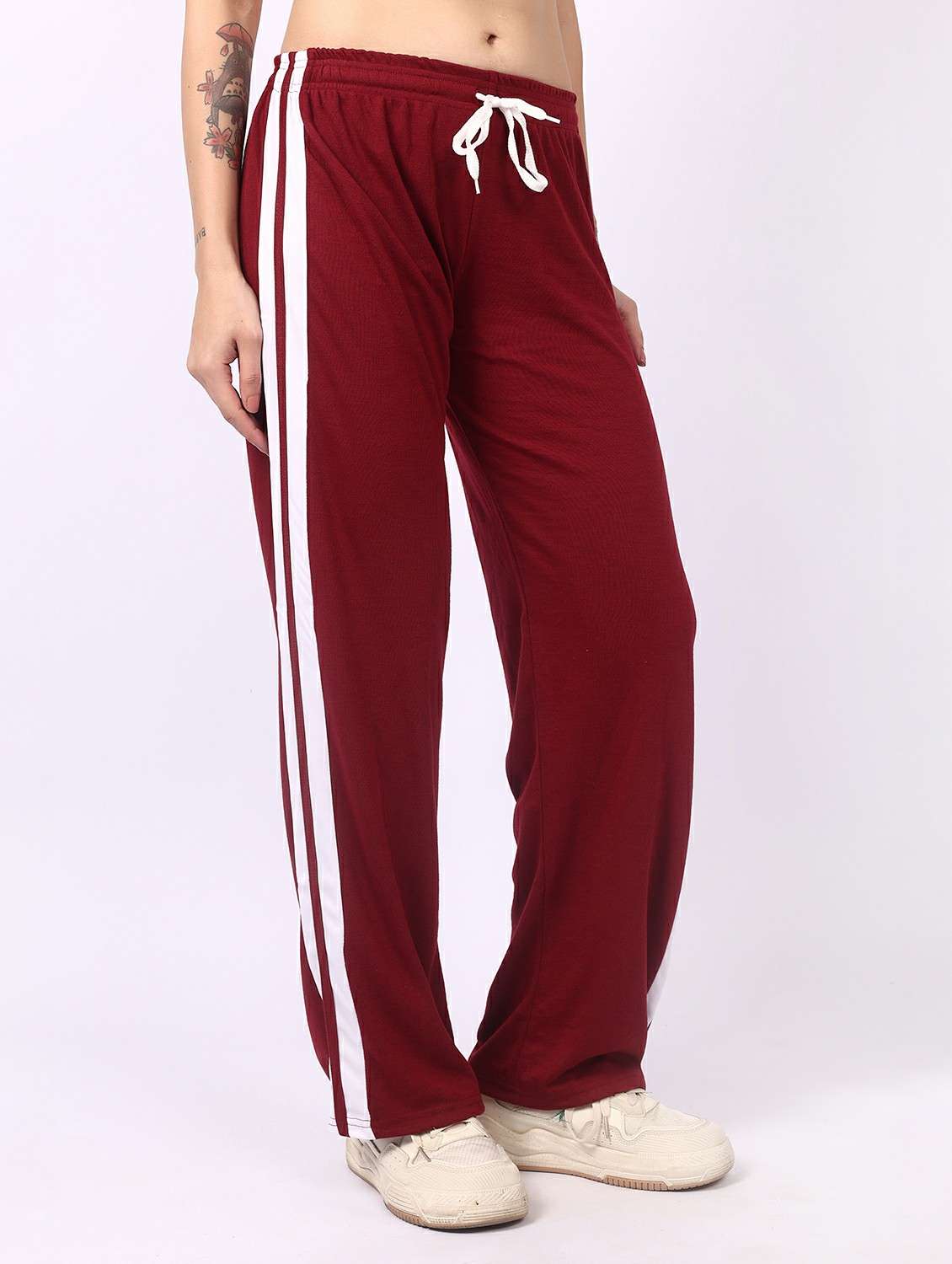 women tapered mid rise track pant - 22278422 -  Standard Image - 1
