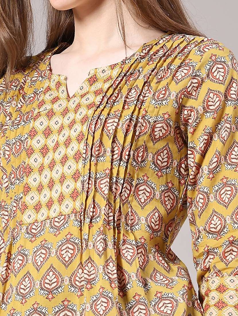 women printed notch neck top - 22278507 -  Standard Image - 1