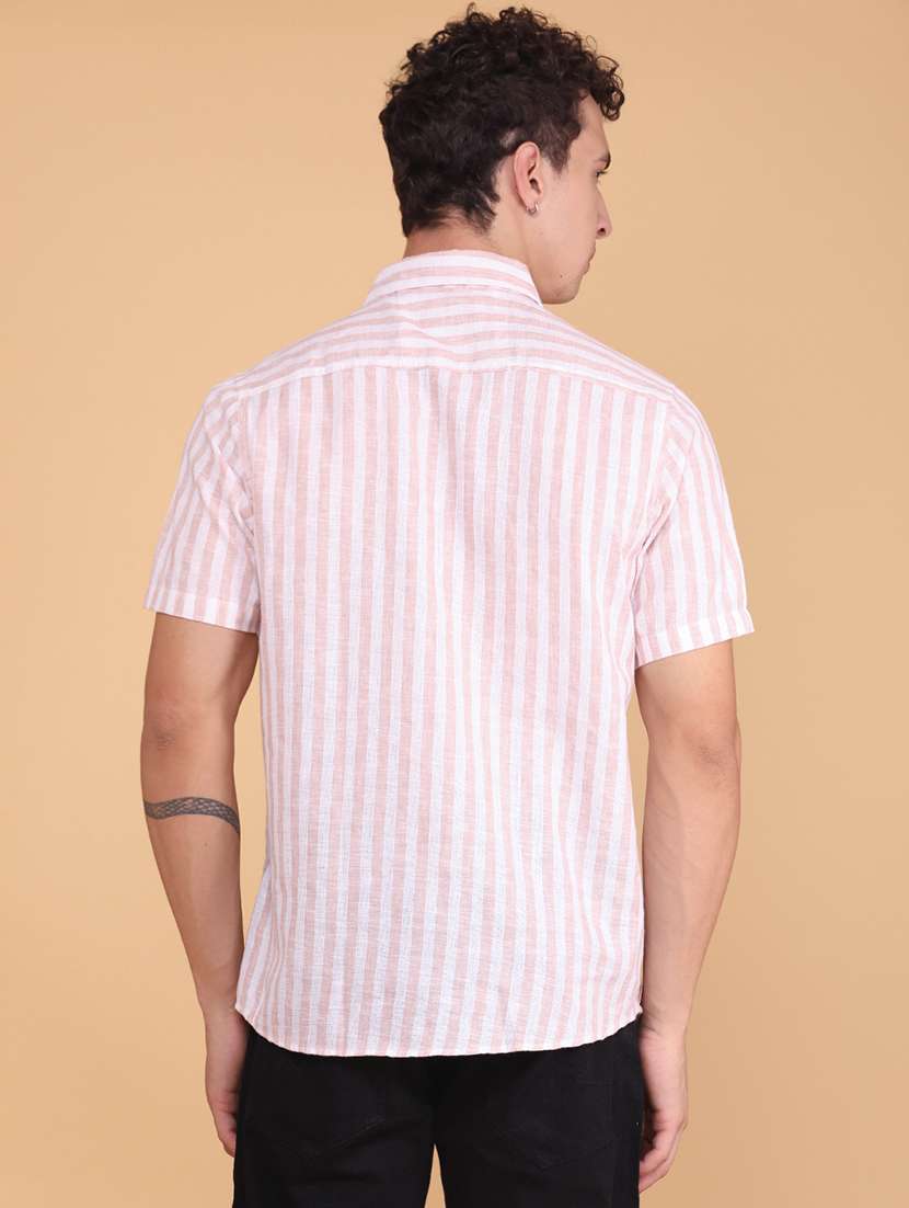 men printed short sleeves casual shirt - 22278749 -  Standard Image - 4