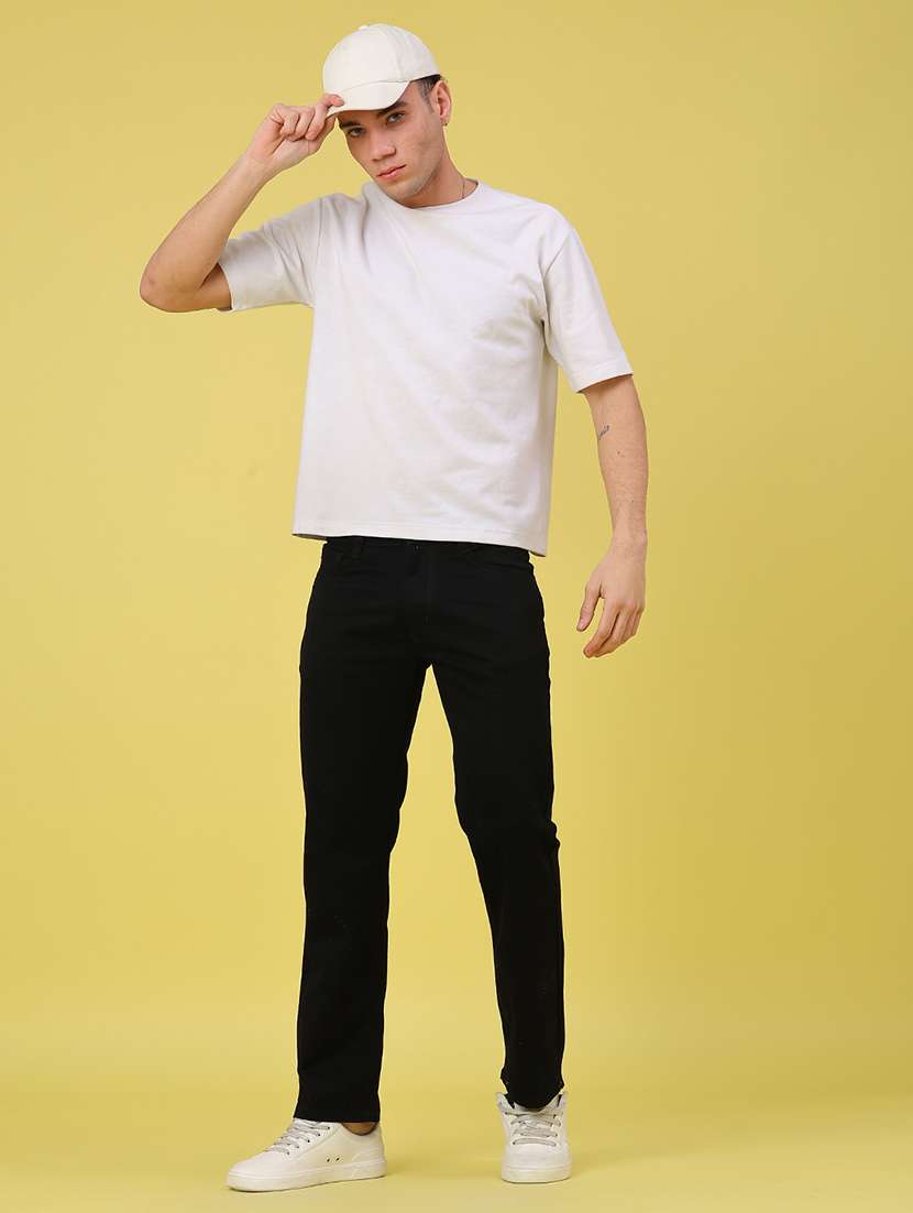 Men Plain Mid Rise Full Length Jeans - 22278798 -  Standard Image - 4