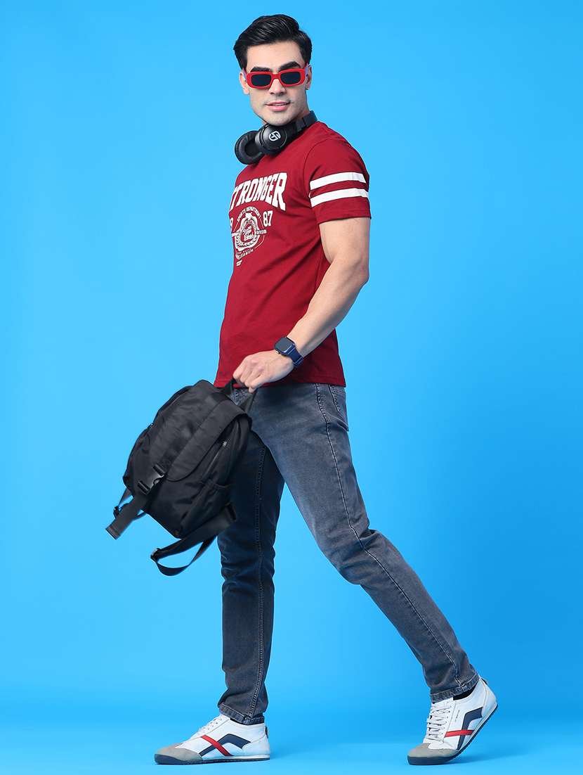 Men Washed Mid Rise Full Length Jeans - 22278810 -  Standard Image - 4