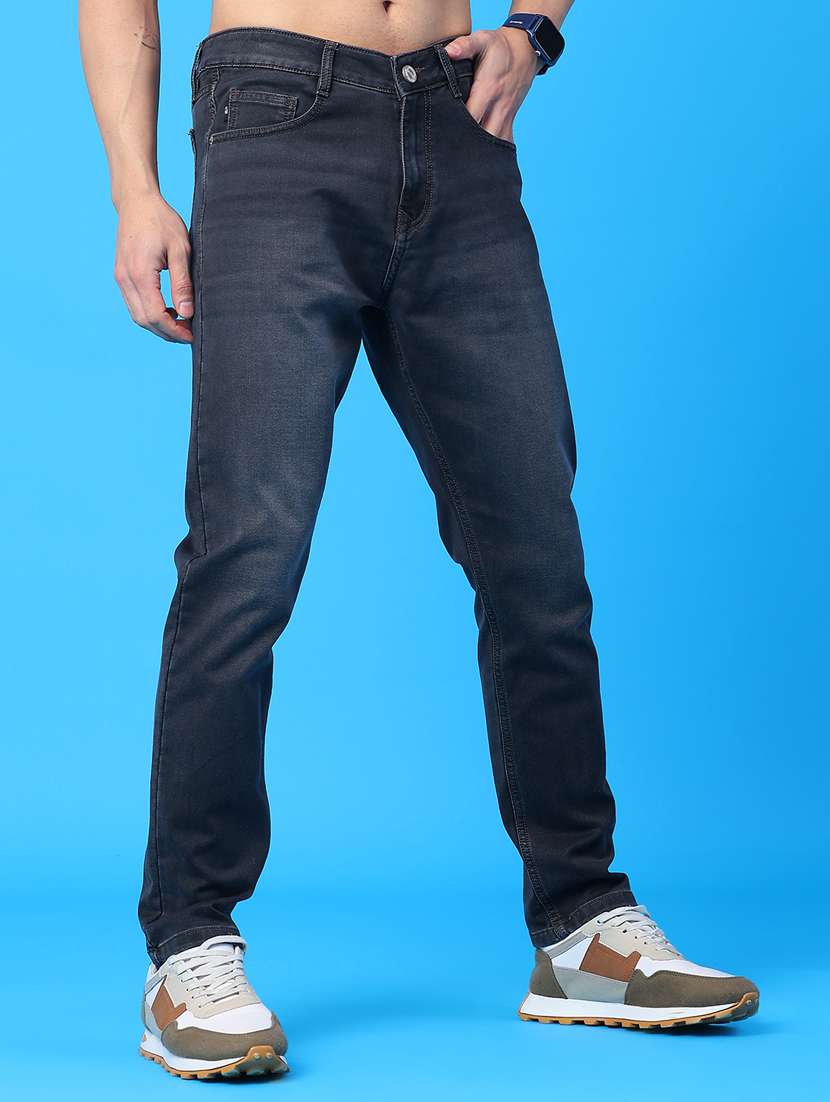 Men Washed Mid Rise Full Length Jeans - 22278819 -  Standard Image - 1