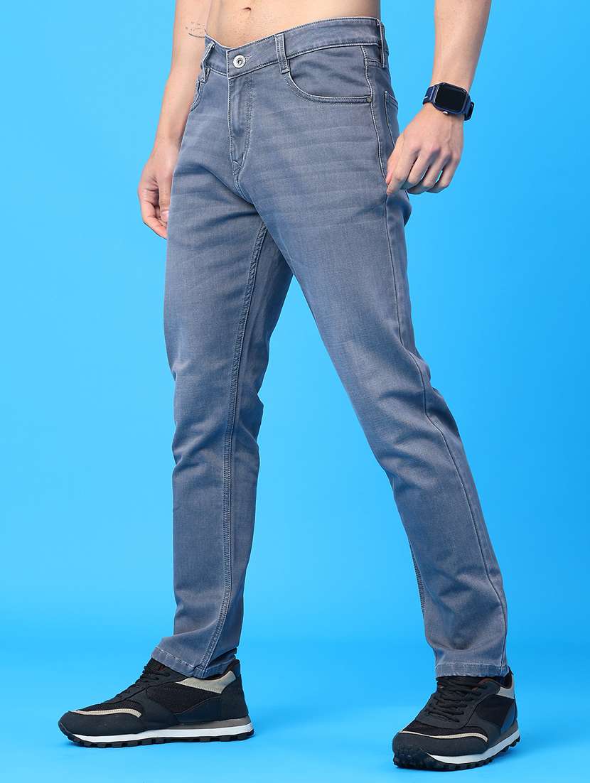 Men Washed Mid Rise Full Length Jeans - 22278827 -  Standard Image - 1
