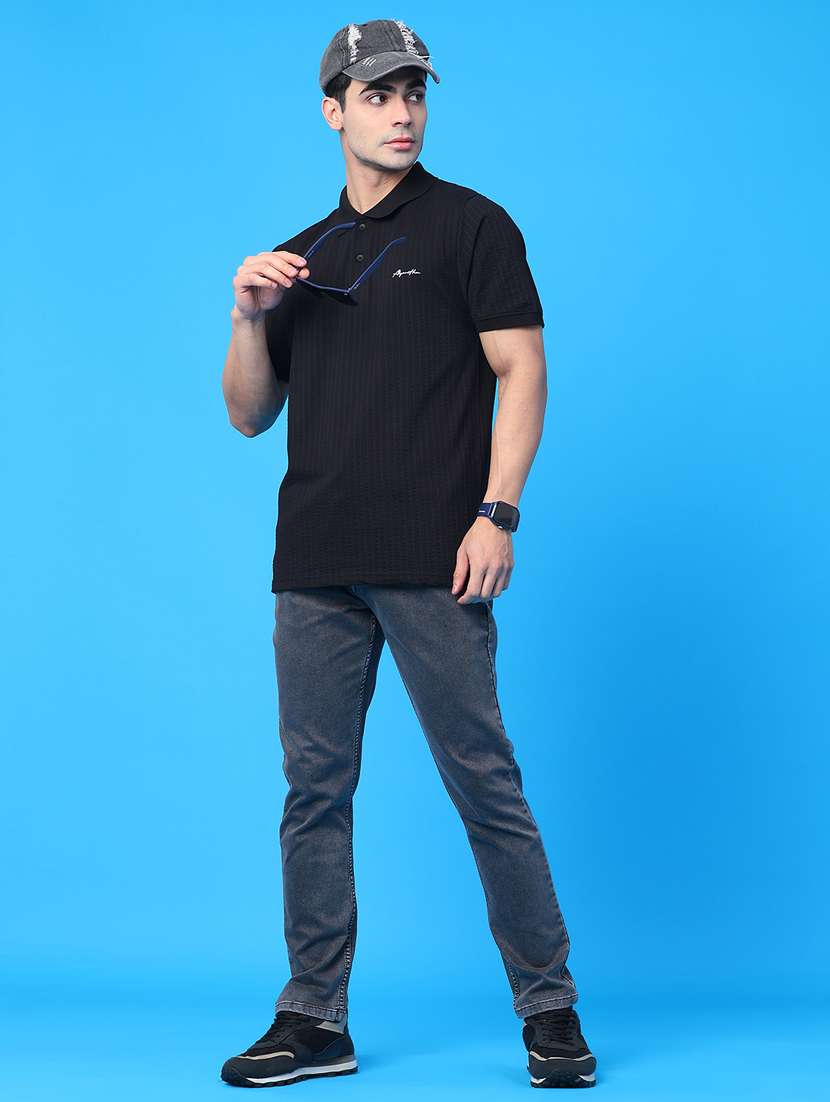 men plain mid rise full length jeans - 22278841 -  Standard Image - 4