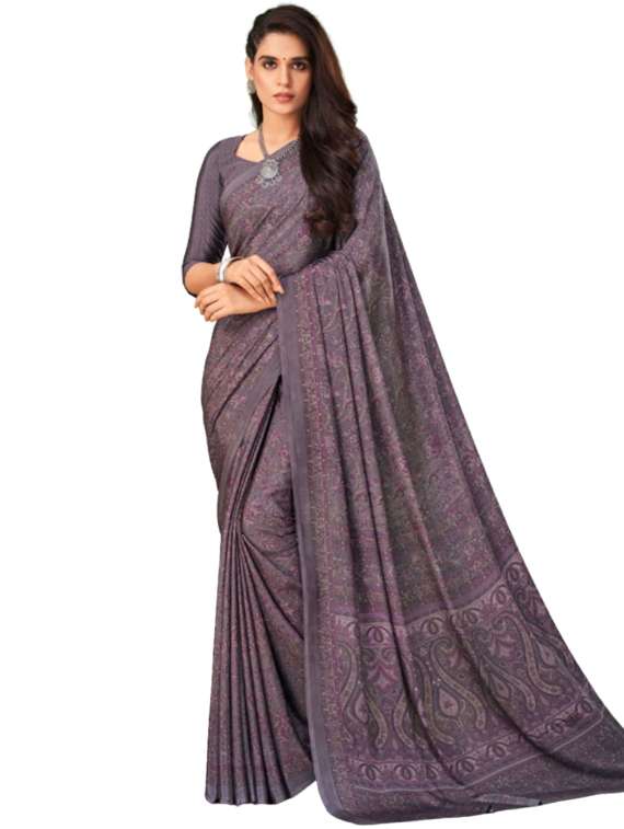 women printed casual wear saree with blouse - 22279098 -  Standard Image - 1