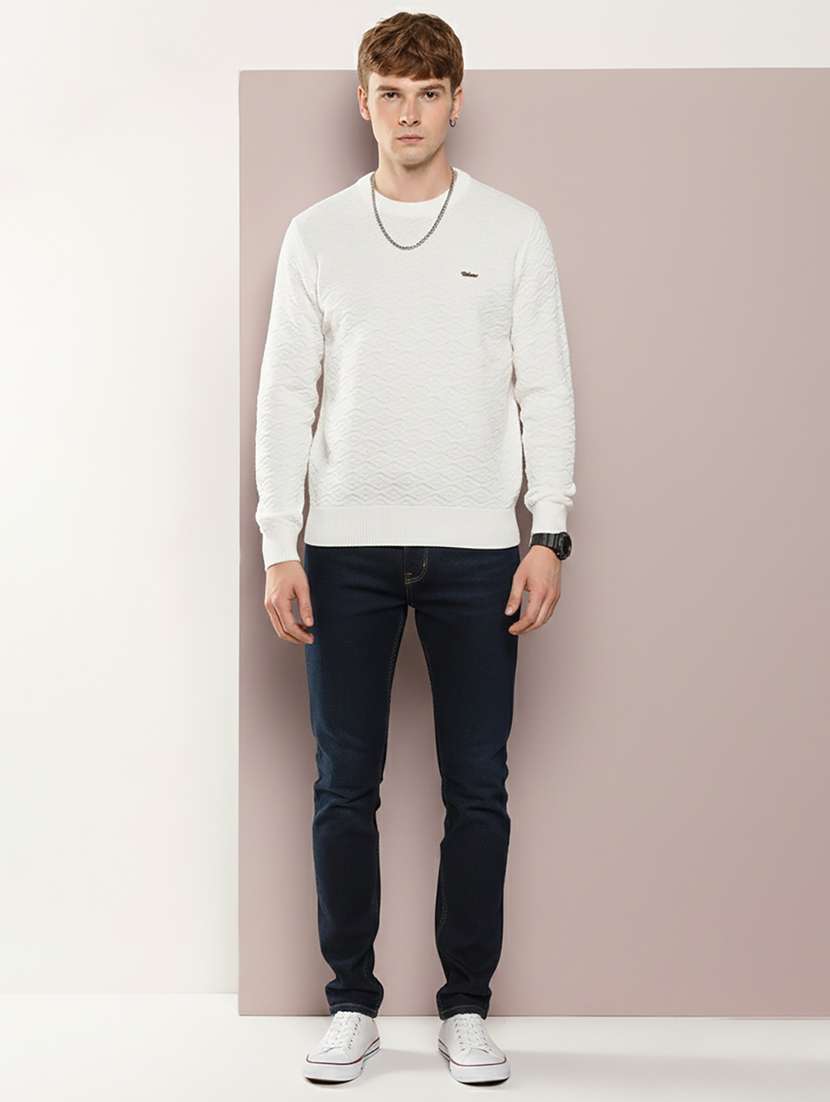 men self design long sleeve regular fit pullover  - 22279180 -  Standard Image - 4