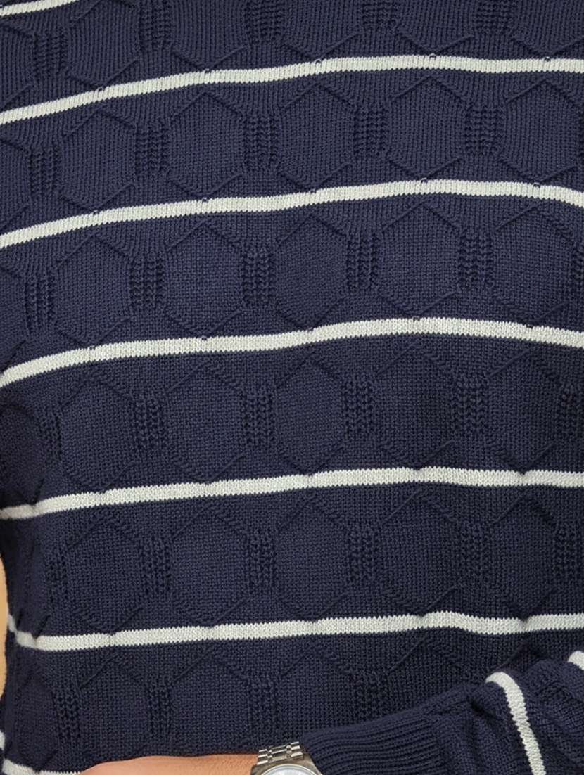 men striped long sleeve regular fit pullover  - 22279187 -  Standard Image - 4