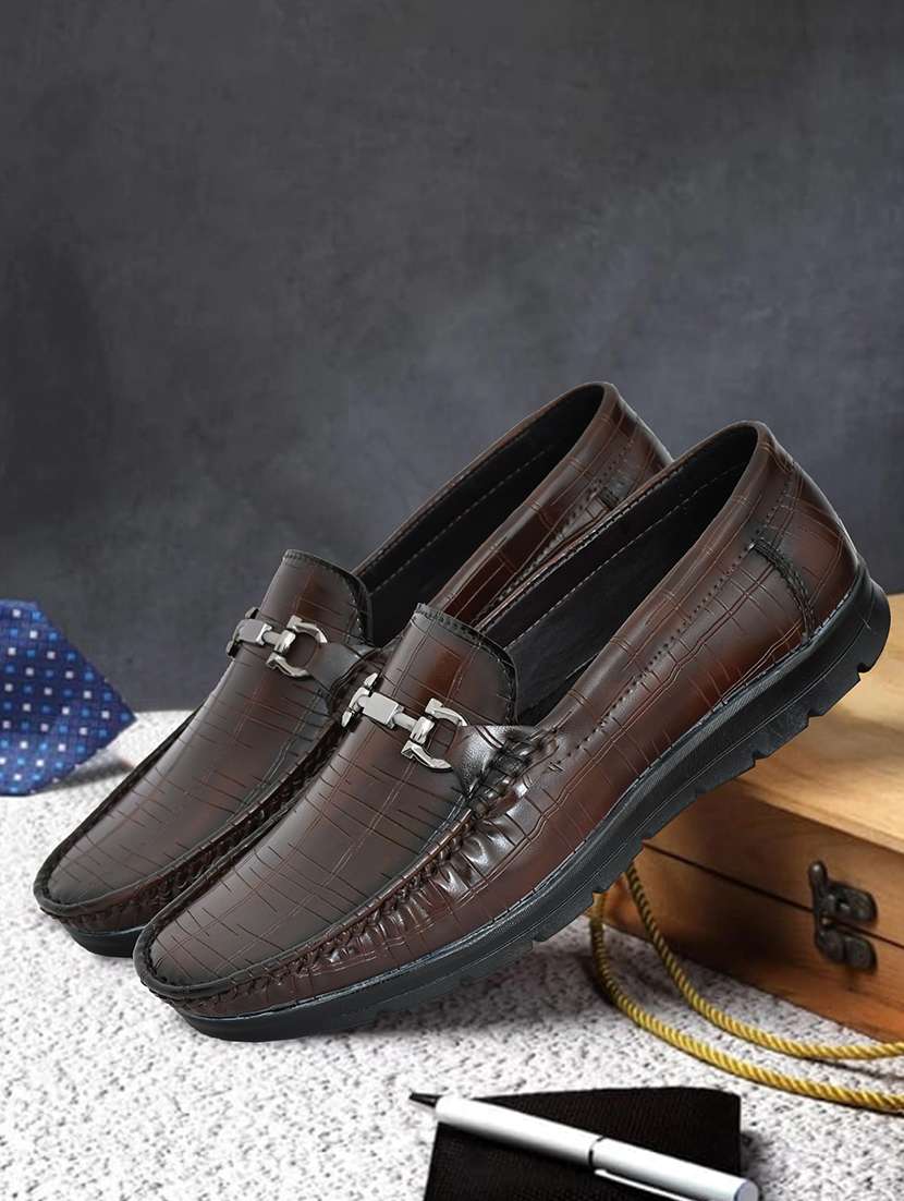 men solid horsebit slip on loafer - 22279198 -  Standard Image - 1