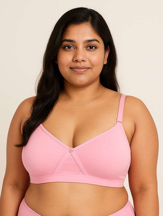 women plus size solid minimizer bra - 22279201 -  Standard Image - 1