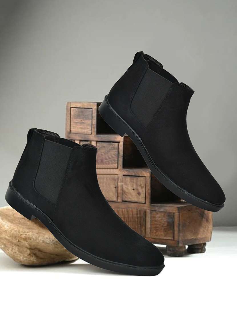 men solid slip on chelsea boots - 22279216 -  Standard Image - 1