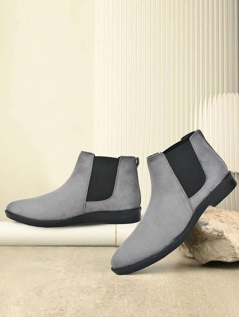 men solid slip on chelsea boots - 22279217 -  Standard Image - 1