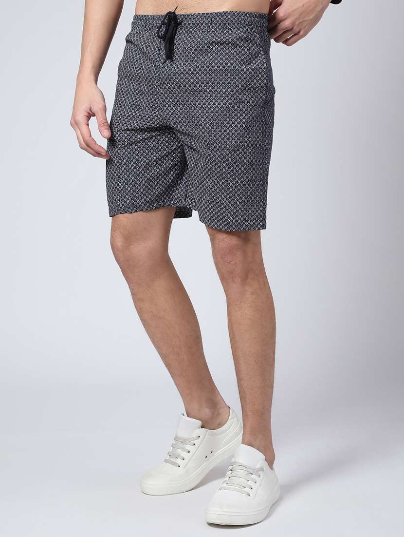 men printed mid rise regular fit shorts - 22279700 -  Standard Image - 1